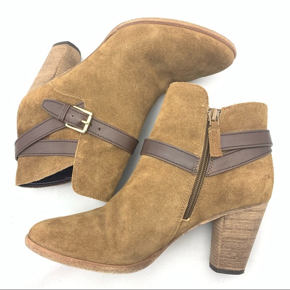 Cole Haan Suede Leather Ankle Boots 8B - Picture 5 of 7